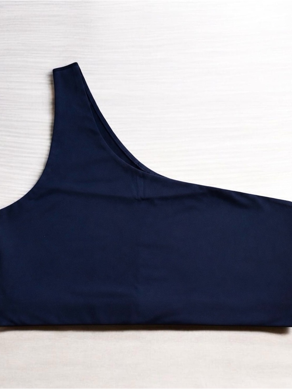 Girlfriend Collective One-Shoulder Bra Navy X-Large